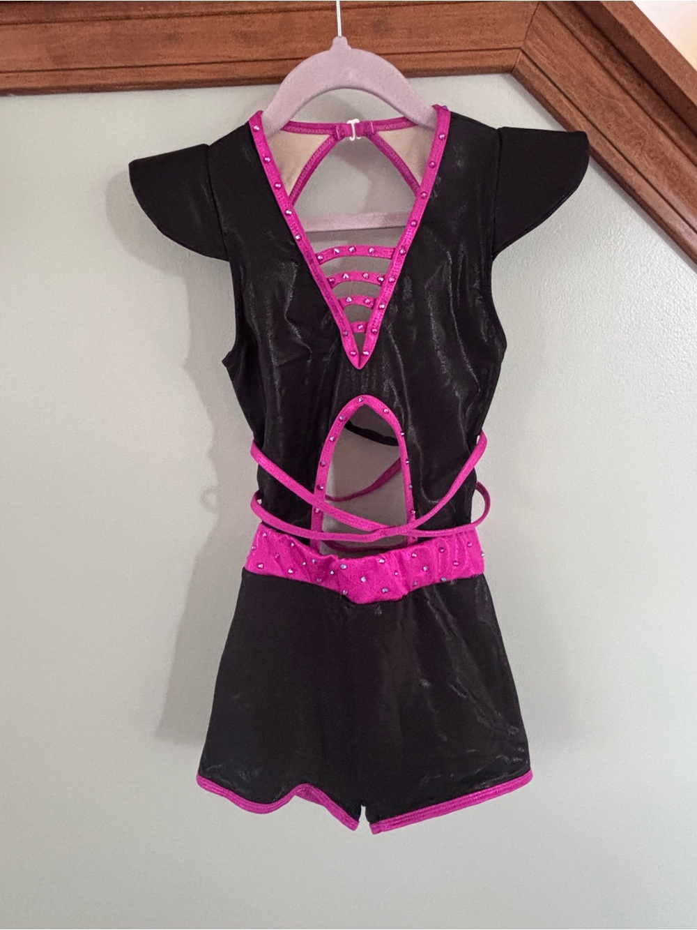 Black and Hot Pink Bryn Lavinia Dance Costume